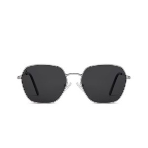 Unisex Grey Lens & Gunmetal-Toned Other Sunglasses with UV Protected Lens